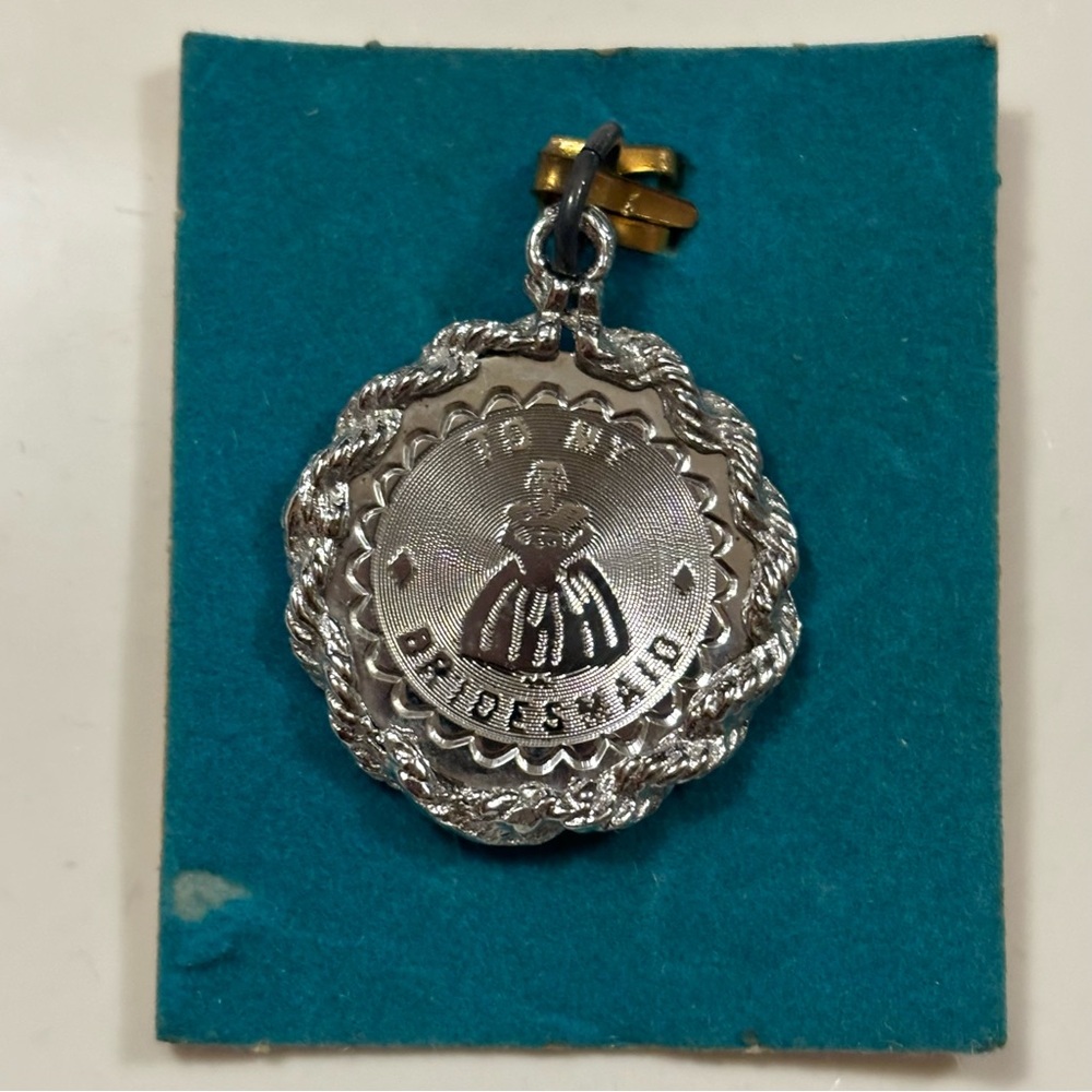 Sterling Silver To My Bridesmaid Charm/Pendant